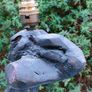 Large Bohemian crafted wooden lamp Image 8