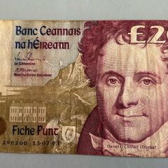 Irish C Series Replacement Daniel O Connell 20 Pound Banknote