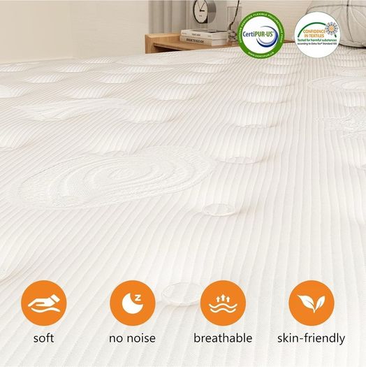 5FT King Mattress,10 Inch 9 Zone Orthopedic Mattresses