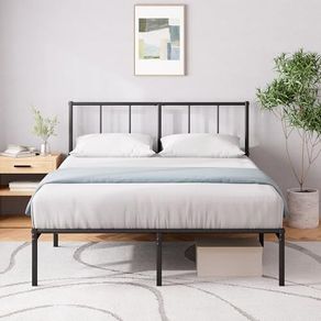 Double Bed Frame with Headboard - 4ft6