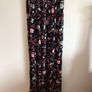 V by very ladies Black floral jersey stretch jumpsuit size 10 includes post Image 4