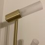 Floor Lamp Gold and Frosted Glass Image 8