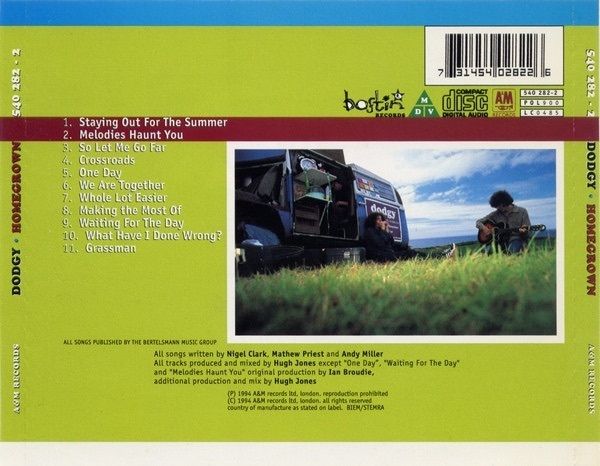 dodgy - homegrown  CD