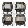 Chimenea with fire grate Aztec stove for garden gold Image 5