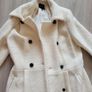 Cream ladies coat size 12 Image 3