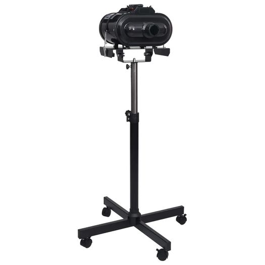 Adjustable Double Motor Pet Hair Dryer Stand Black