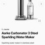 Aarke carbonater 3 (steel) sparkling water maker Image 2
