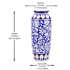 Handmade and Hand Painted Large Ceramic Vase | Warehouse Clearance | Massive Discount | Bargain prices