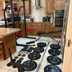 Serious Gym Weightlifting Set, Heavy Power Squat Rack + All In Photos!!