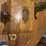 antique walnut box with key Image 2