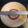 Fabulous Thomas Diem Contemporary Ceramics Cream and Red Large Candle Holder/Plate Image 8