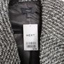 Next Textured Black/White Over Coat Image 2