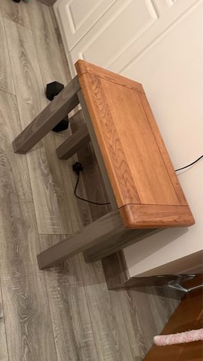 wooden side table