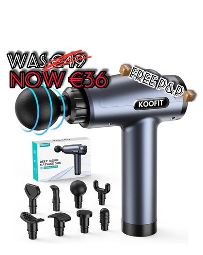 NEW SALE | Massage Gun, Powerful Massage Gun Deep Tissue Massager, 30 Speeds Muscle Massage Gun with 8 Heads, LCD Display