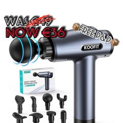 NEW SALE | Massage Gun, Powerful Massage Gun Deep Tissue Massager, 30 Speeds Muscle Massage Gun with 8 Heads, LCD Display
