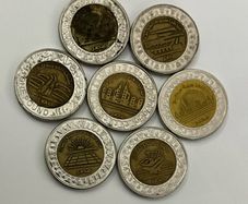 Rare Egyptian commemorative coins set of 7