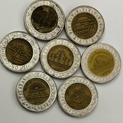 Rare Egyptian commemorative coins set of 7