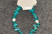 Blue Beaded Starfish Bracelet