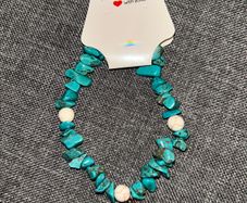 Blue Beaded Starfish Bracelet