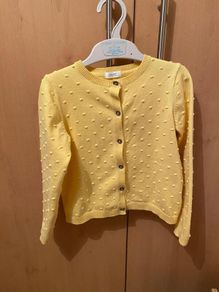 Next Girls Yellow Bobble Cardigan - see 3 pics