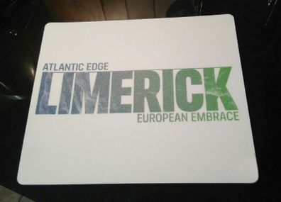 Mousepad/mousemat (new). Limerick Inscription.