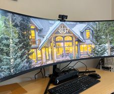 Samsung LC49RG90SSPXXU 49" Curved LED Monitor - Dual WQHD 5120 x 1440, 120Hz, HDMI, Displayport, USB
