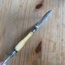 Vintage Silver Plated Grape Scissors Bone Handle Image 5