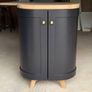 Modern Handmade HalfMoon Drinks Cabinet Image 6
