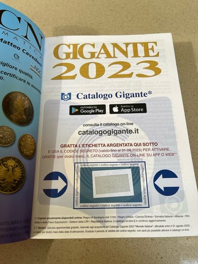 Italian Coins Gigante Catalog
