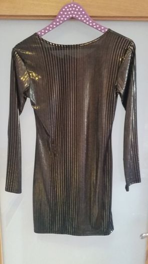 Brand New Black and Gold metallic effect dress