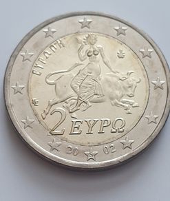 2002 Greece 2 Euro Coin