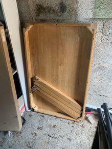 wooden table - handy for garage