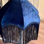 Lampshade NAVY Fringed Velvet Lamp Shade Image 5