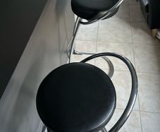 Chrome Bar Stools Pair