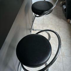 Chrome Bar Stools Pair