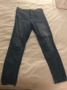 blue skinny jeans women size 10