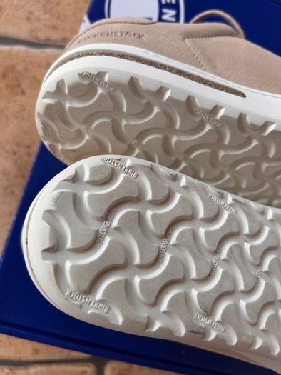 Birkenstock Brand New Bend Low Sandcastle Suede Leather Shoes Size 38