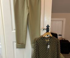 NEW Costa Mani Blouse and Yaya Trousers - Size 12