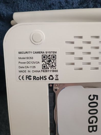 camcamp camera nvr kit sc53 camera X4 500gb hard drive new