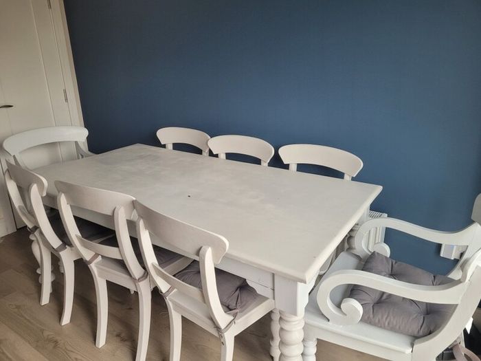 Large Dining Table with 8 chairs