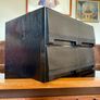 Vintage VHS VCR Cassette Holder Storage Case 40 Tapes Faux Wood Grain 1980 90s Image 2