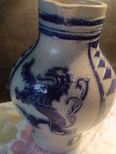 Vintage Reinhold Mekelbach 1Lt Saltglaze Jug