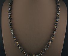 Vintage Venetian Style Trade Eyes Glass Beads Necklace