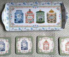 Coaster and tray set