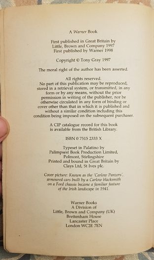The Lost Years: The Emergency In Ireland 1939-45 by Tony Gray