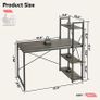 Computer Desk with Storage Shelves Writing Desk with Shelves 120CM Reversible Computer Desk with Bookshelf for Home Office Small Space MULTIPLE COLOURS AVAILABLE (FREE POSTAGE) Image 6