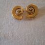 Vintage 1980s  Clip On Gold Plated Earings Image 2