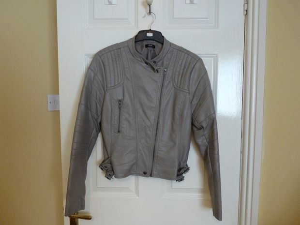 Unique colour & style - Leather Look Jacket size 12
