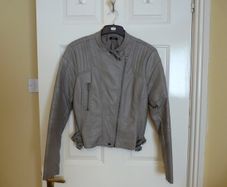 Unique colour & style - Leather Look Jacket size 12