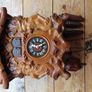 Cuckoo music clock Forest Spirits- Vintage East Germany - Very rare Double cuckoo musical Image 6